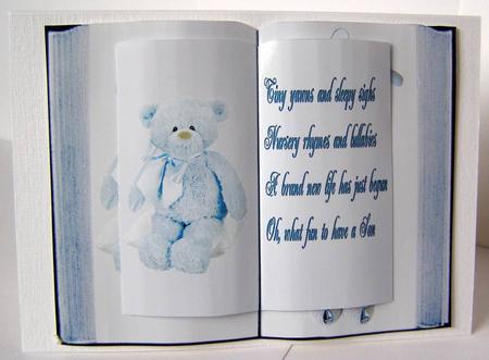 New Baby Boy Book Sheet by Margaret McCartney