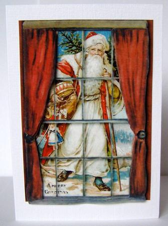 Santa Window Quick Card by Margaret McCartney