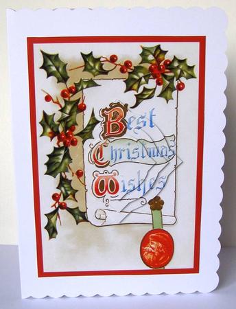 Best Christmas Wishes Vintage Splendid Pyramid by Margaret McCartney