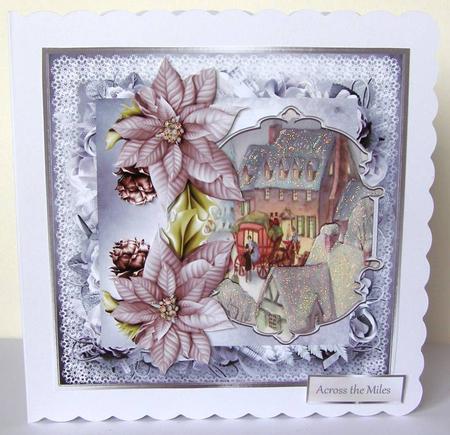 Vintage Country House 7x7 Card with Decoupage by Margaret McCartney