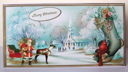 Christmas Spirit Scenic Card Topper Set by Margaret McCartney