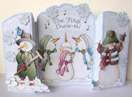 Theatre Fold 3D Mini-kit - the First Snow-el -  by Margaret McCartney