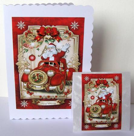 Christmas Santa Card Kit by Margaret McCartney