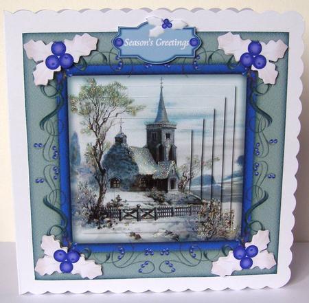 Wondrous Winter 8" Square Card Pyramage Mini-kit by Margaret McCartney