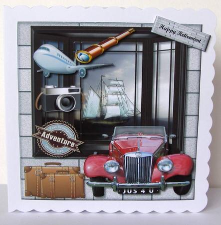 Window Male Card Tavel by Margaret McCartney