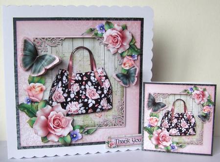 Pink Roses Shopping Bag by Margaret McCartney