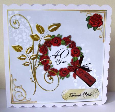 Ruby Wedding Anniversary Mum & Dad or General by Margaret McCartney
