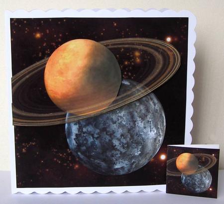 The Final Frontier - Planets & Solar Systems 6 +insert & Tag by Margaret McCartney
