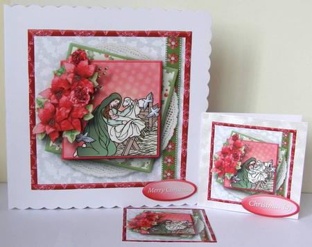 A Stable in Bethlehem Layered Card Mini Kit by Margaret McCartney