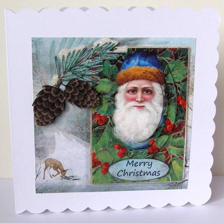 Santa in Blue by Margaret McCartney