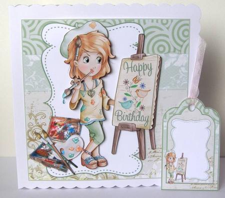 8x8 Painting a Birthday Picture Mini Kit by Margaret McCartney