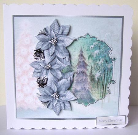 Winter Wonderland 7x7 Card with Decoupage by Margaret McCartney