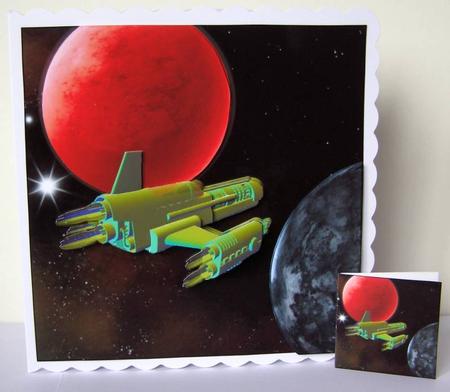 The Final Frontier - 3D Space Explorers 4 Decoupage + Insert & Tag by Margaret McCartney