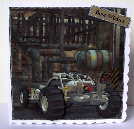 Out of Order Sandrail Topper with Decoupage by Margaret McCartney