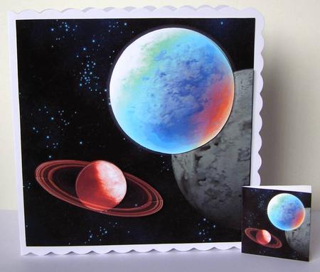 The Final Frontier - Planets & Solar Systems 7 +insert & Tag by Margaret McCartney
