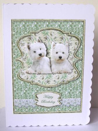 Two Westies by Margaret McCartney