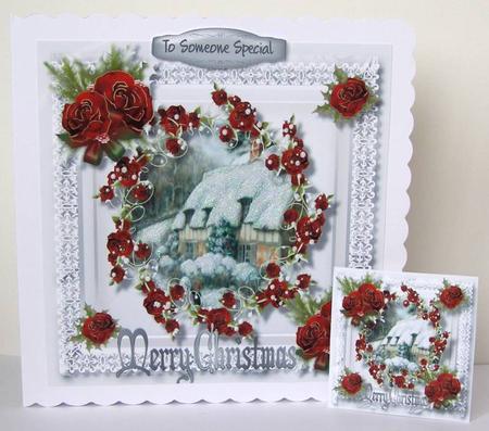 Beautiful Scene and Christmas Roses  by Margaret McCartney