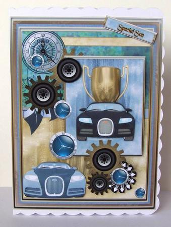 Cars Male Card by Margaret McCartney