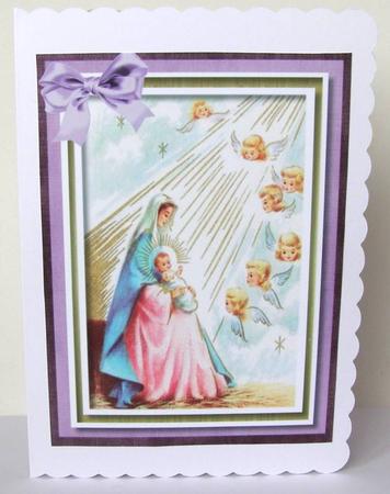 Lovely Christmas Scene with Verse  by Margaret McCartney