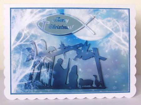 Moonlit Creche Christian Christmas Nativity Mini Kit by Margaret McCartney