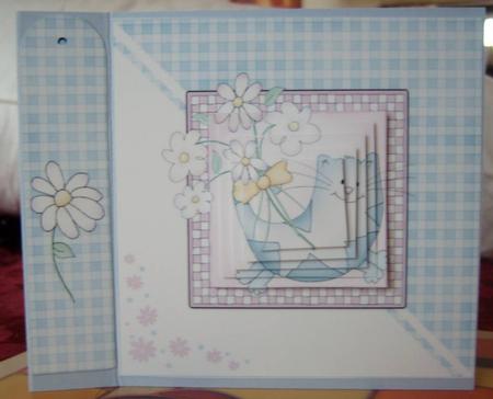 Cute Cat Quick Card with Pyramage by Margaret McCartney