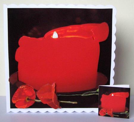 Because We Care - Candle & Poppies + Insert & Tag by Margaret McCartney