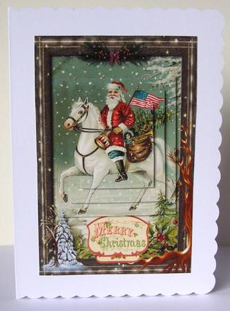Vintage American Christmas Pyramid Topper by Margaret McCartney