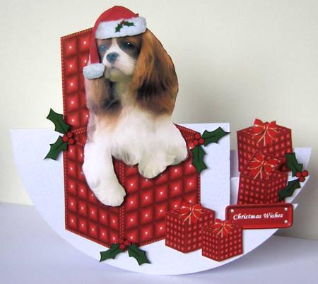 Cavalier King Charles Spaniel Christmas Box by Margaret McCartney