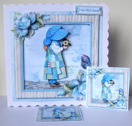 Little Blue Bonnet Girl by Margaret McCartney