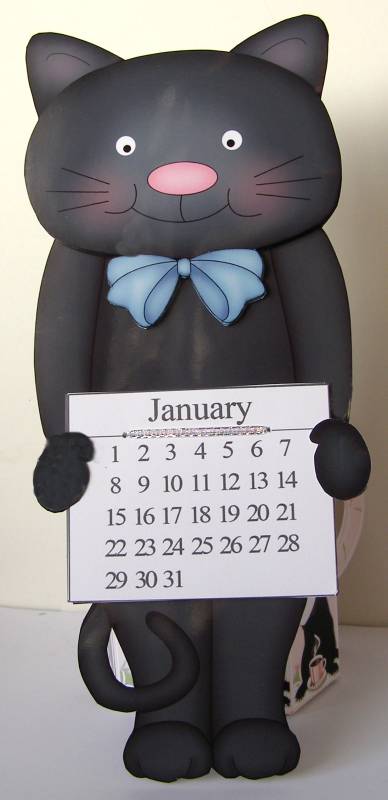 3D on the Shelf Everlasting Calendar Kit - Little Cat by Margaret McCartney
