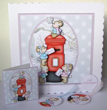 Post Box Mice Mini Kit by Margaret McCartney