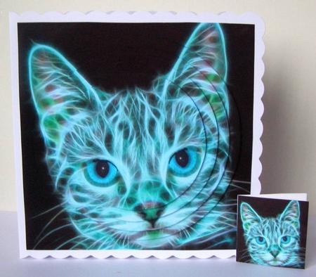 Because We Love Furrys - Electric Fantasy Cat 3 + Insert+tag by Margaret McCartney