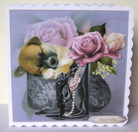 Special Gift Topper with Decoupage by Margaret McCartney