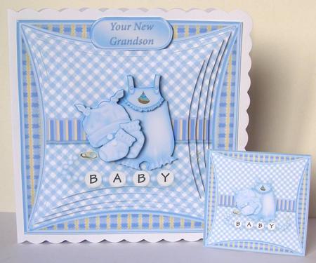 Baby Boy - Curved Frame Card Mini Kit by Margaret McCartney