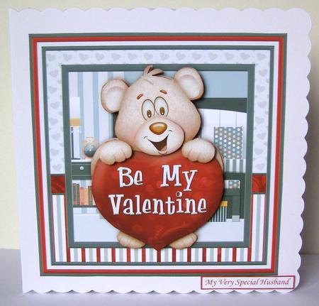 Be My Valentine 8x8 Valentine's Day Decoupage Mini Kit by Margaret McCartney