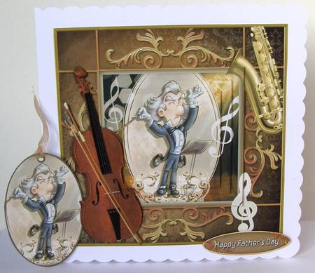 La Musica for Him Card Front Kit by Margaret McCartney