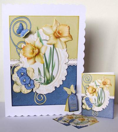 Cardtopper Daffodil Spring Easter 794 by Margaret McCartney
