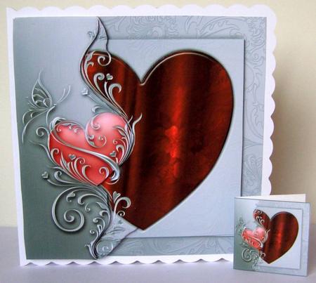 Love Hearts & Valentines - Hearts 17 + Insert & Tag by Margaret McCartney