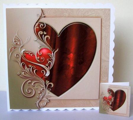 Love Hearts & Valentines - Hearts 19 + Insert & Tag by Margaret McCartney