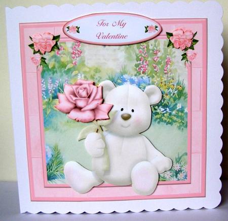 I Love You Beary Much Card Mini Kit & Decoupage by Margaret McCartney