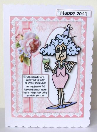 Stella Reaches Level 70 Quick Card by Margaret McCartney