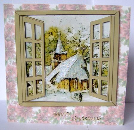 Christmas Window Scene Toppers 9 by Margaret McCartney