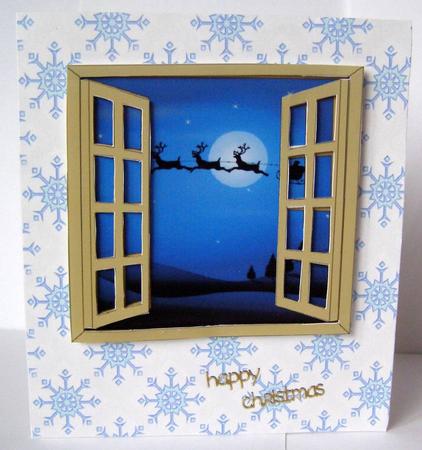 Christmas Window Scene Toppers 12 by Margaret McCartney