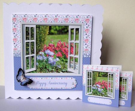 Watercolor Photo Window Card V5 by Margaret McCartney