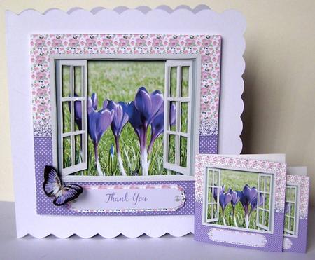 Watercolor Photo Window Card V7 by Margaret McCartney