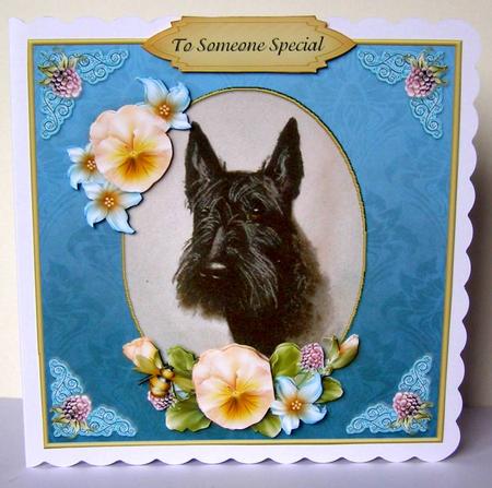 Vintage Dog Someone Special Blue Cf by Margaret McCartney
