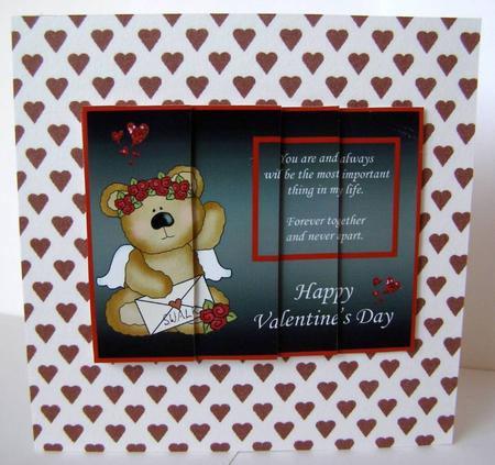 Red Heart on White Backing by Margaret McCartney