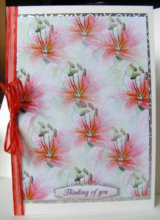 Lilies Watercolour Background by Margaret McCartney