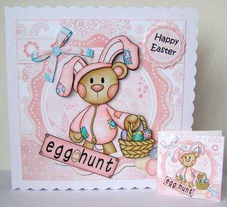 8x8 Cute Bunny Egg Hunt Mini Kit by Margaret McCartney