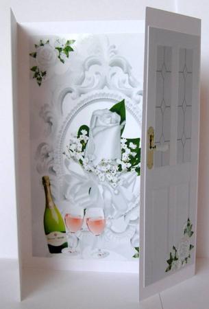 White Rose, Special Occassion, Gatefold by Margaret McCartney